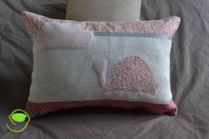 Coussin rose